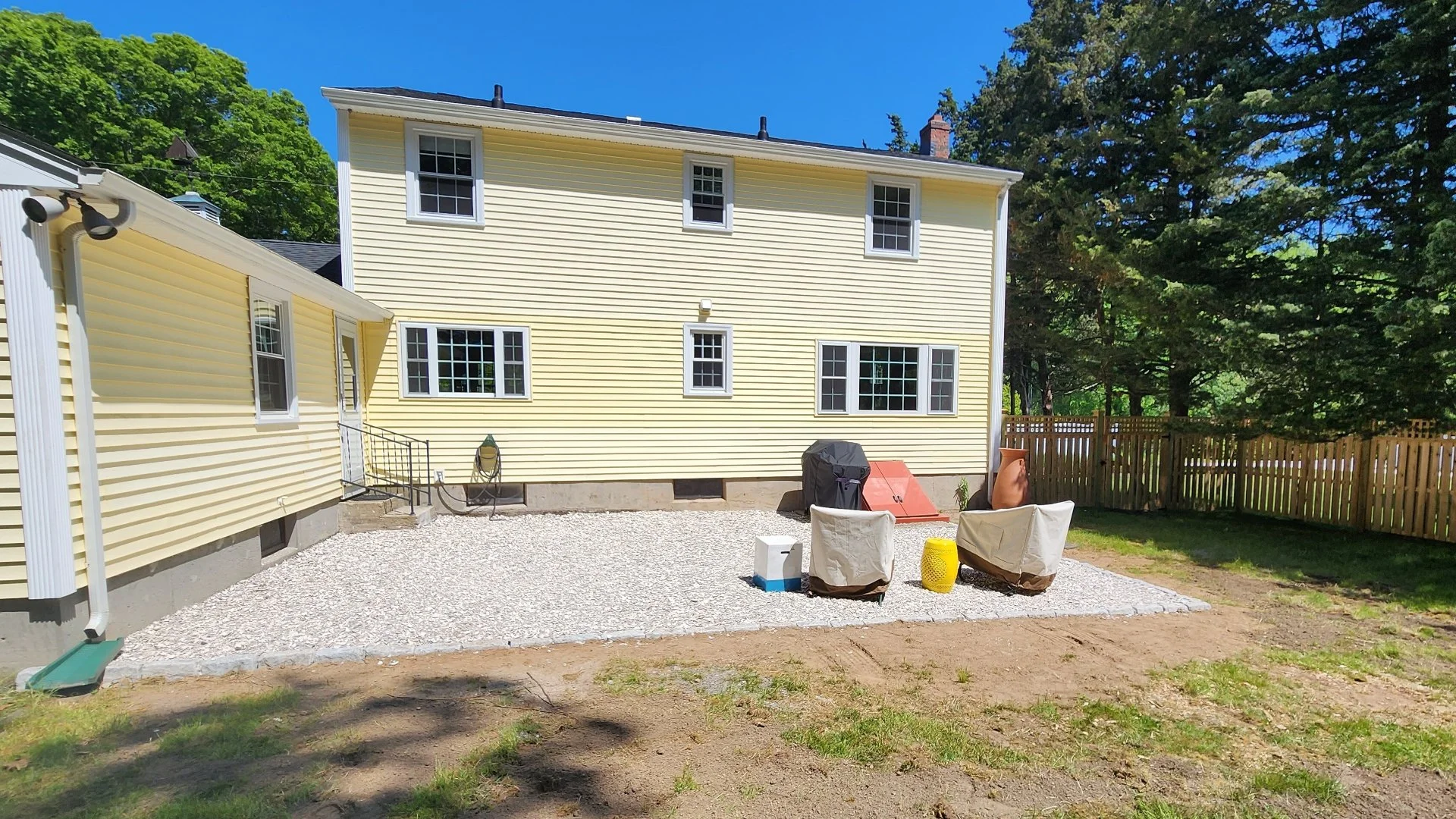 Low-Maintenance Backyard Upgrade in Groton, CT