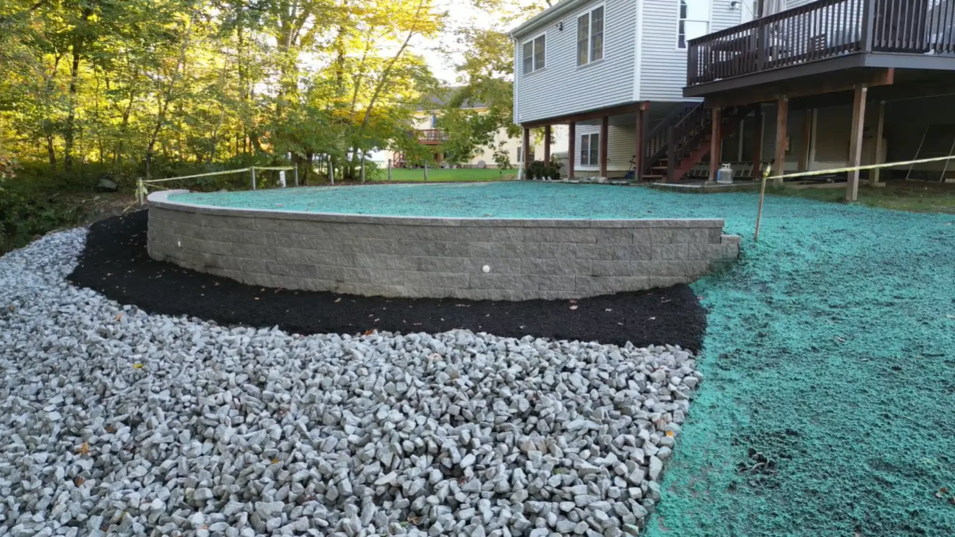 Retaining Wall & Hillside Stabilization Project in Mystic, CT